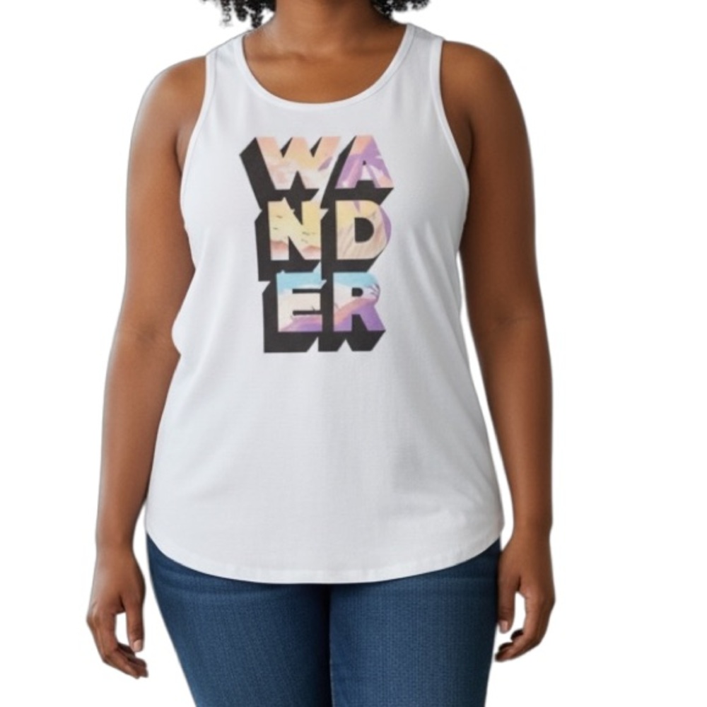 Torrid Women’s Size 1X 14-16 White  Wander Tank Top